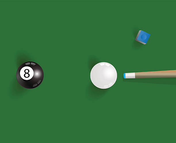 pool-table-background-with-white-and-black-pool-ball-vector-id466634506
